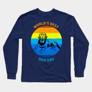 Worlds Best Dog Dad Long Sleeve T-Shirt